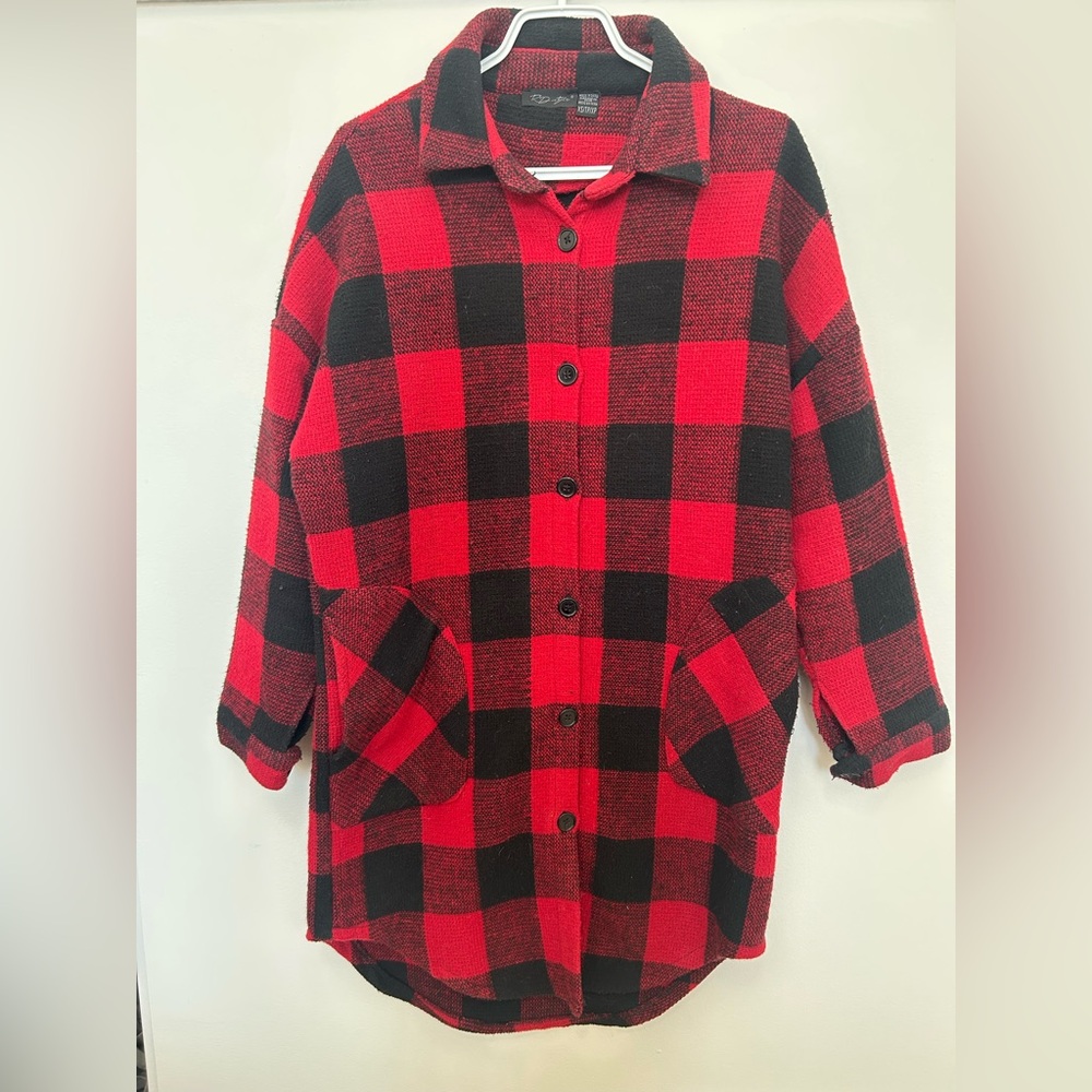 RD Style Red and Black Checkered Jacket